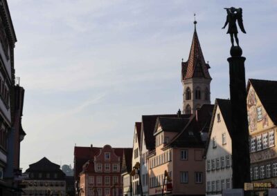 Marktplatz und Johanniskirche in Schwäbisch Gmünd