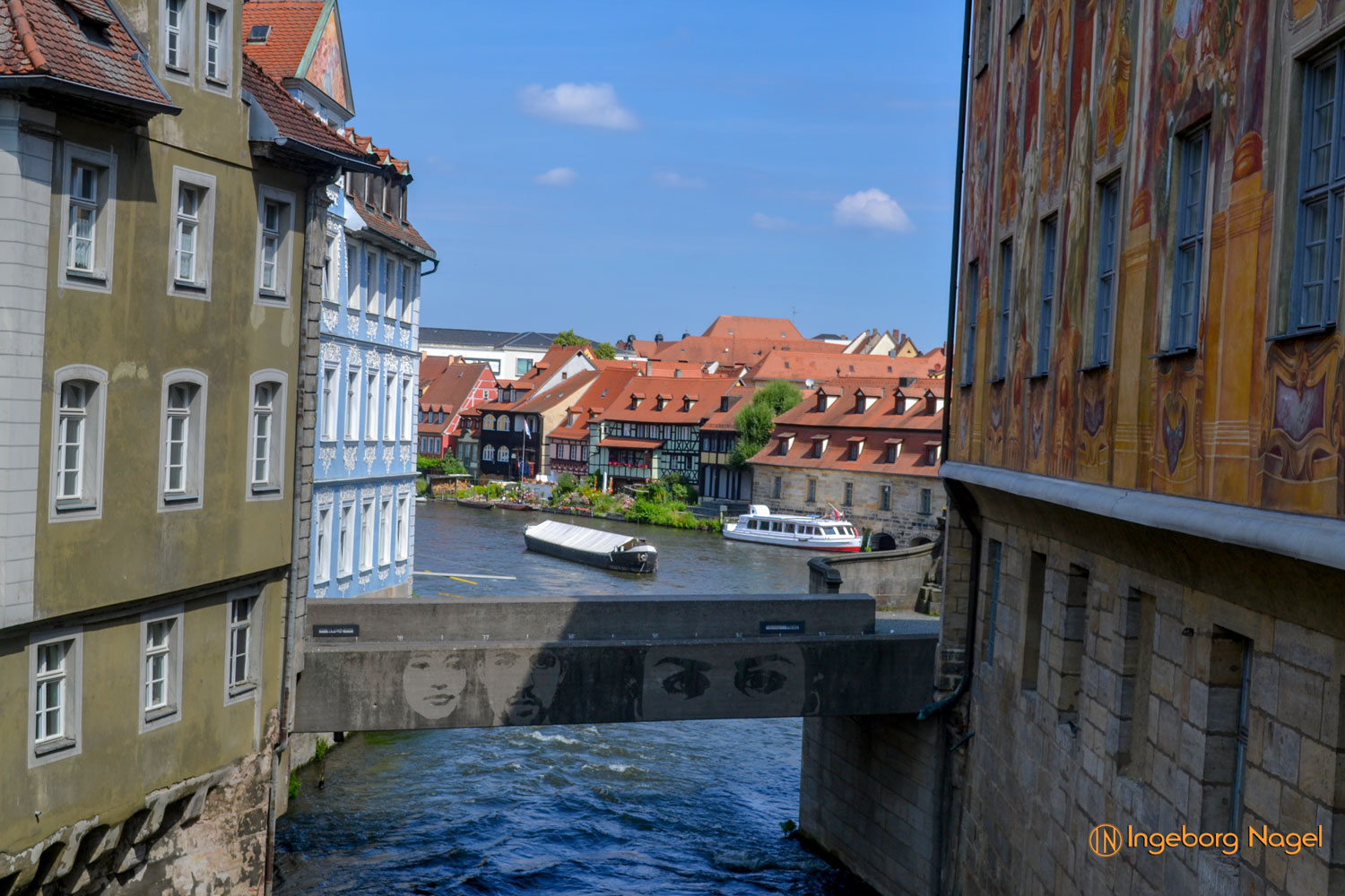 Bamberg - Stadtrundgang Teil 1 16 Bamberg Blick auf Fischerviertel