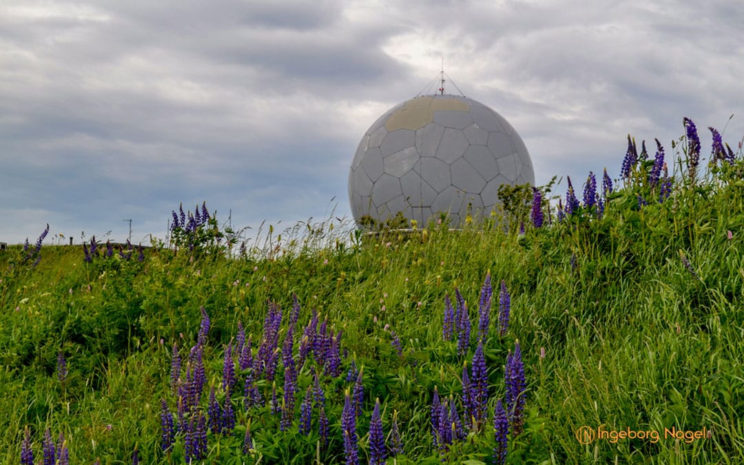 Wasserkuppe mit dem Radom in der Rhön