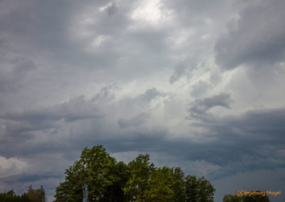 Gewitterwolken Rückfahrt Berchtesgadener Land