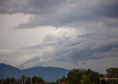 Gewitterwolken Rückfahrt Berchtesgadener Land