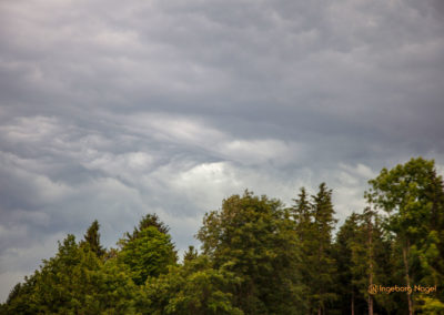 Gewitterwolken Rückfahrt Berchtesgadener Land