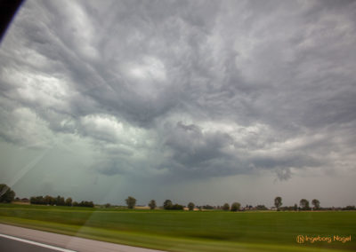 Gewitterwolken Rückfahrt Berchtesgadener Land