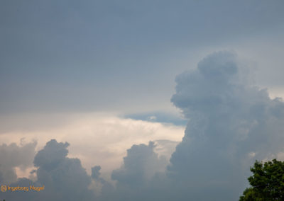 Gewitterwolken Rückfahrt Berchtesgadener Land