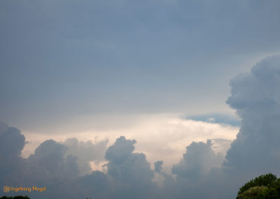 Gewitterwolken Rückfahrt Berchtesgadener Land