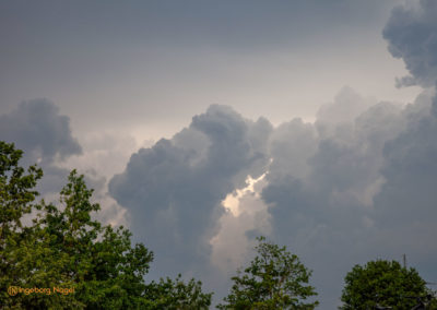 Gewitterwolken Rückfahrt Berchtesgadener Land
