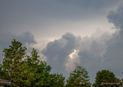 Gewitterwolken Rückfahrt Berchtesgadener Land