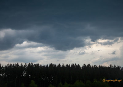 Gewitterwolken Rückfahrt Berchtesgadener Land