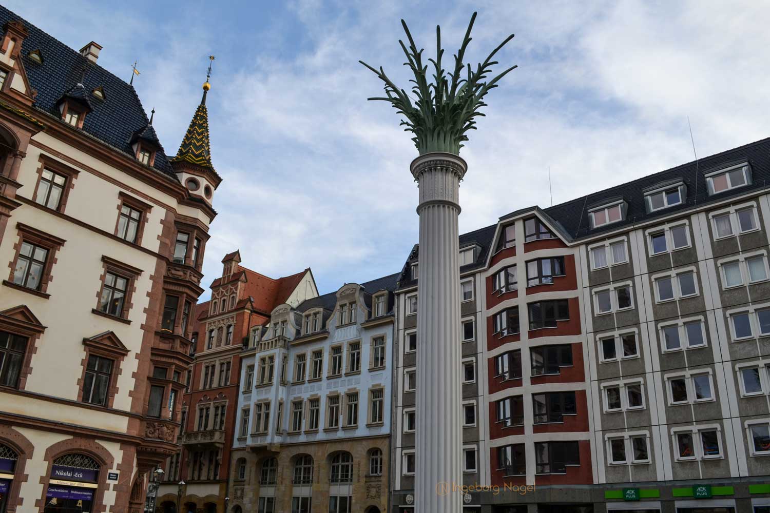 Die Nikolaikirche in Leipzig 36 Nikolaisäule Leipzig
