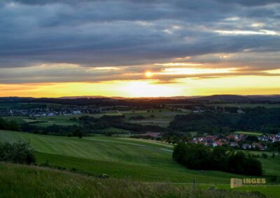 Sonnenuntergang beim Hohenstaufen