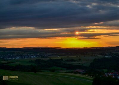 Sonnenuntergang beim Hohenstaufen