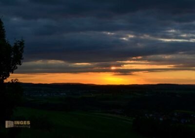 Sonnenuntergang beim Hohenstaufen