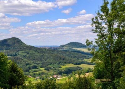 Blick vom Hornberg auf den Stuifen und Rechberg