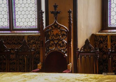 Altstädter Rathaus und Astronomische Uhr in Prag 59 tisch alter ratssaal altstaedter rathaus prag 0311