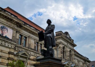 Die Brühlsche Terrasse und die Festung in Dresden 37 Brühlsche Terrasse in Dresden