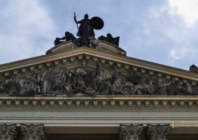Die Brühlsche Terrasse und die Festung in Dresden 28 Lipsiusbau Dresden