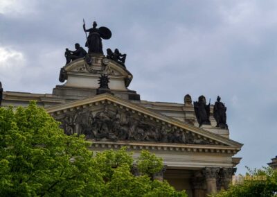 Die Brühlsche Terrasse und die Festung in Dresden 29 Lipsiusbau Dresden