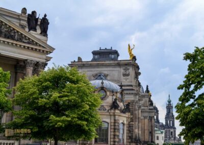 Die Brühlsche Terrasse und die Festung in Dresden 25 Lipsiusbau Dresden