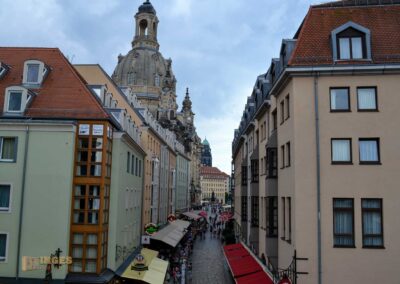 Die Brühlsche Terrasse und die Festung in Dresden 39 Blick von der Brühlschen Terrasse in Dresden