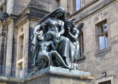 Die Brühlsche Terrasse und die Festung in Dresden 22 Ständehaus Dresden
