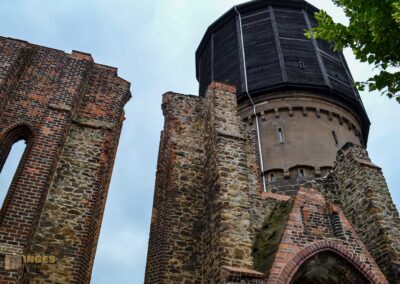 Mönchskirchruine und Wasserturm in Bautzen