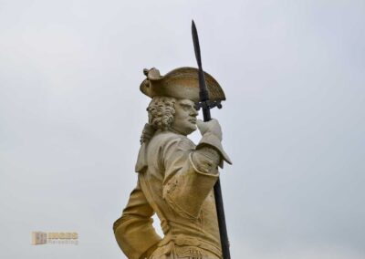 Skulpturenschmuck auf Schloss Moritzburg