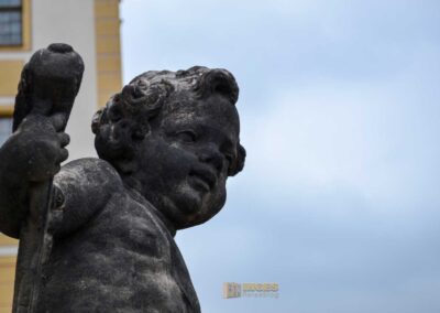 Skulpturenschmuck auf Schloss Moritzburg