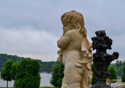 Skulpturenschmuck auf Schloss Moritzburg