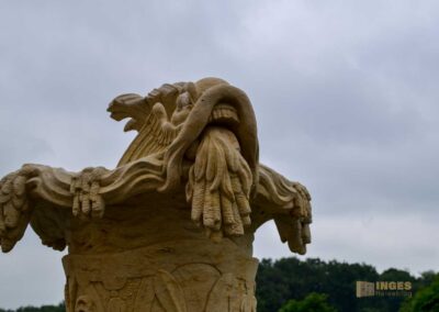 Skulpturenschmuck auf Schloss Moritzburg