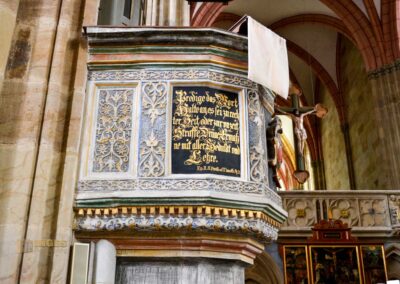 Sandsteinkanzel im Dom zu Meißen