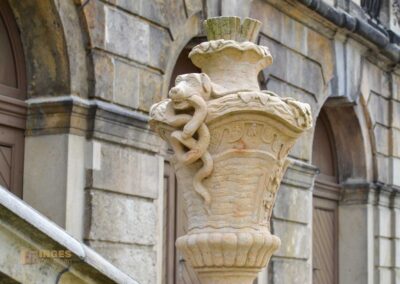 Skulpturenschmuck auf Schloss Moritzburg
