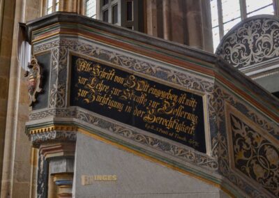 Sandsteinkanzel im Dom zu Meißen