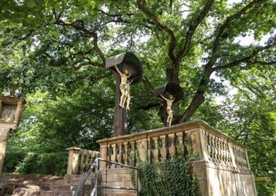 Der Wallfahrtsort St. Salvator in Schwäbisch Gmünd 24 Kreuzigungsgruppe Kreuzweg Salvator Schwäbisch Gmünd