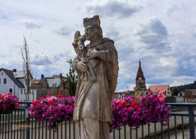 Blick auf Schwäbisch Gmünd von St. Leonhardsfriedhof in Schwäbisch Gmünd