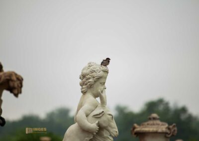 Skulpturenschmuck auf Schloss Moritzburg