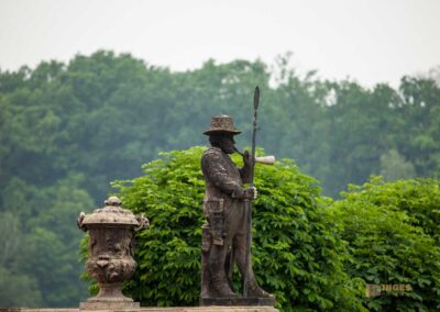 Skulpturenschmuck auf Schloss Moritzburg