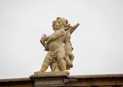 Skulpturenschmuck auf Schloss Moritzburg