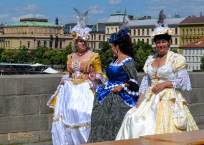 Fest auf der Karlsbrücke in Prag