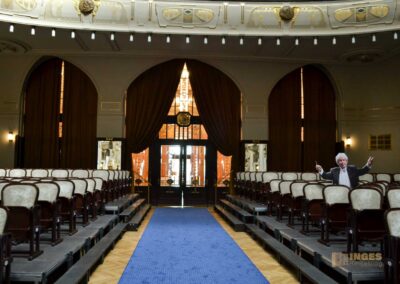 Das Gemeindehaus (Obecní dum) in der Prager Altstadt 13 Der Smetana-Saal im Gemeindehaus in Prag