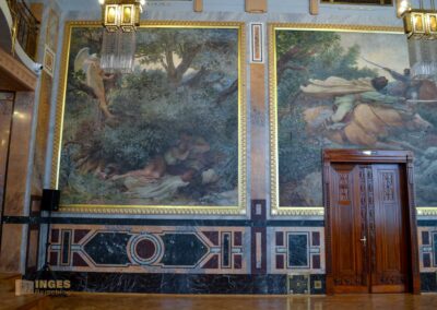 Das Gemeindehaus (Obecní dum) in der Prager Altstadt 39 der Grégr-Saal im Prager Gemeindehaus