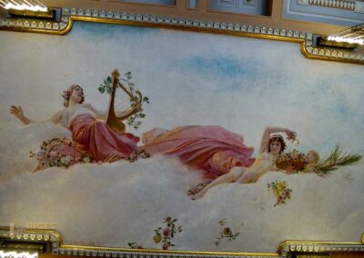 Das Gemeindehaus (Obecní dum) in der Prager Altstadt 43 der Grégr-Saal im Prager Gemeindehaus