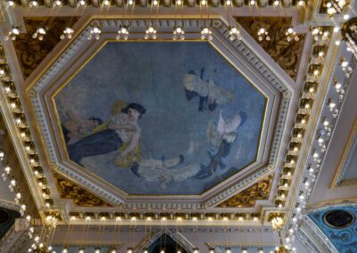 Das Gemeindehaus (Obecní dum) in der Prager Altstadt 46 Der Palacký-Saal im Gemeindehaus in Prag