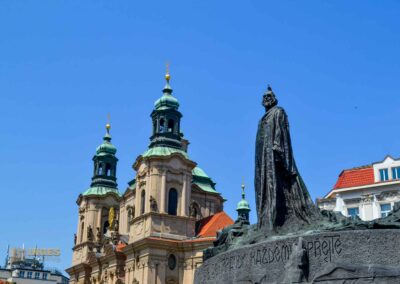 Jan-Hus-Denkmal auf dem Altstädter Ring in Prag
