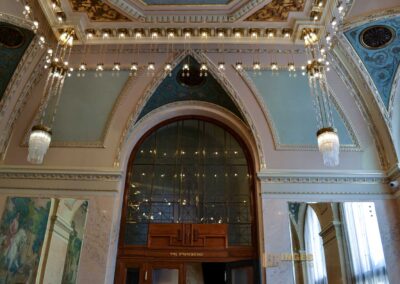 Das Gemeindehaus (Obecní dum) in der Prager Altstadt 45 Der Palacký-Saal im Gemeindehaus in Prag