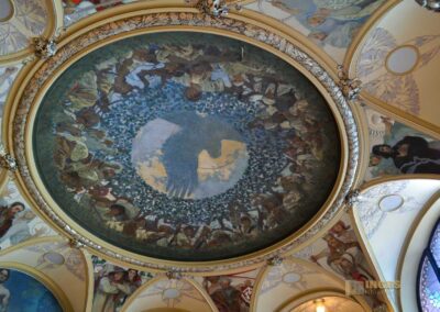 Das Gemeindehaus (Obecní dum) in der Prager Altstadt 52 Die Deckengemälde im Oberbürgermeistersaal im Prager Gemeindehaus
