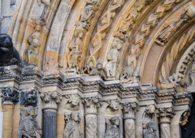 Im Dom zu Freiberg 36 Portal Goldene Pforte Dom St. Marien zu Freiberg