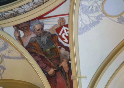 Das Gemeindehaus (Obecní dum) in der Prager Altstadt 55 Die Deckengemälde im Oberbürgermeistersaal im Prager Gemeindehaus