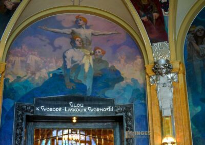 Das Gemeindehaus (Obecní dum) in der Prager Altstadt 72 Der Oberbürgermeistersaal im Prager Gemeindehaus