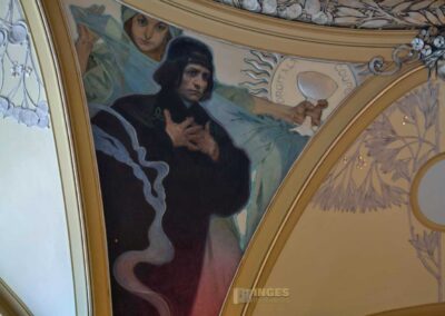 Das Gemeindehaus (Obecní dum) in der Prager Altstadt 58 Die Deckengemälde im Oberbürgermeistersaal im Prager Gemeindehaus