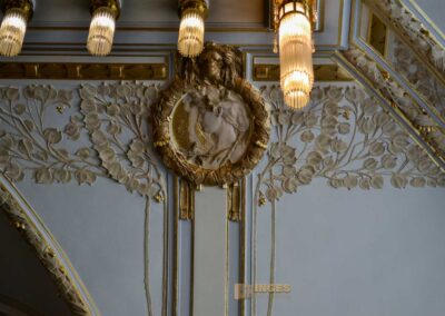 Das Gemeindehaus (Obecní dum) in der Prager Altstadt 80 Der Rieger-Saal im Gemeindehaus in Prag